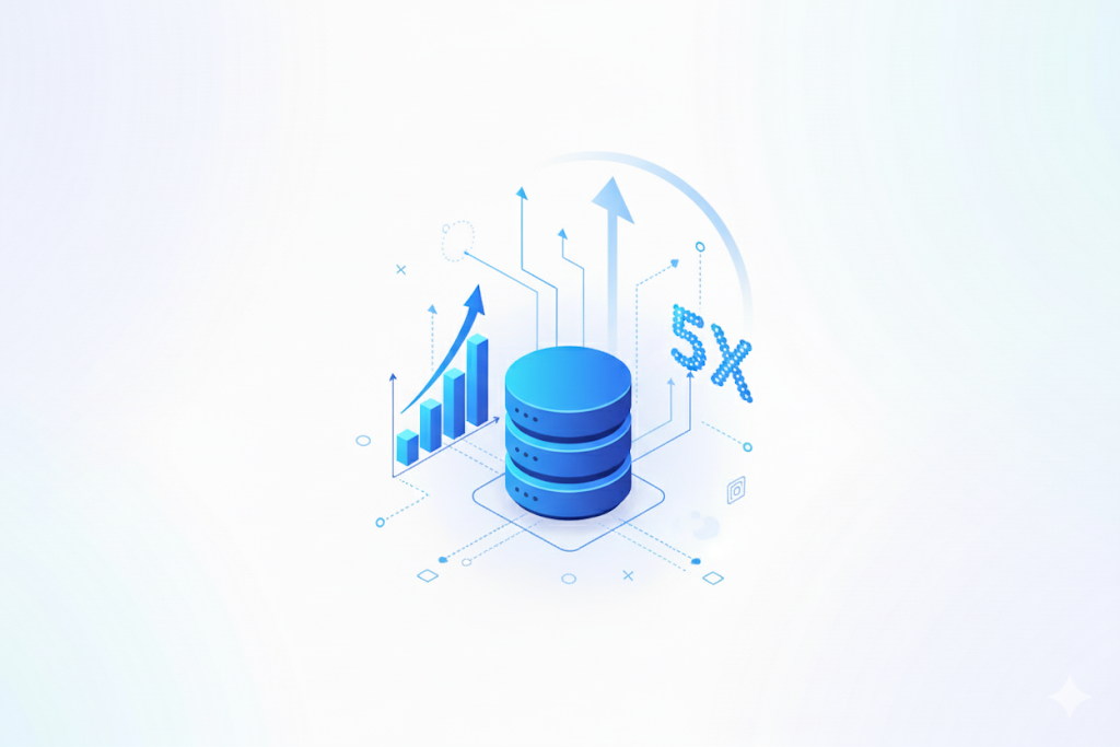 Database server racks in a data center